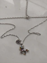 Colgante con forma de corazón de unicornio y diamantes de imitación para mujer, collar de Animal de poni, regalo de joyería