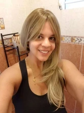 JONRENAU-Peluca de cabello sintético con flequillo para mujer, pelo largo de onda Natural resistente al calor, color rubio medio, no brillante
