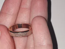 A de alta calidad de moda Simple matorrales mujer Acero inoxidable anillos de 2 mm de ancho Rosa dedo Color oro regalo para chica de la joyería