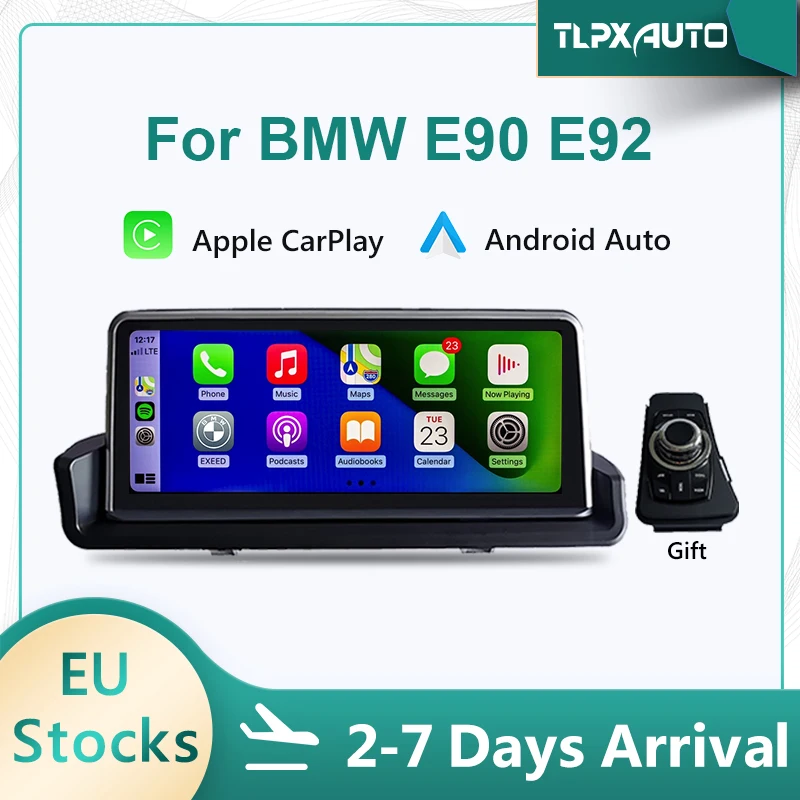 8.8" Wrieless Apple CarPlay Wired Android Auto Car Multimedia For BMW 3 Series E90 E91 E92 E93 Head Unit Reverse Camera | Автомобили и
