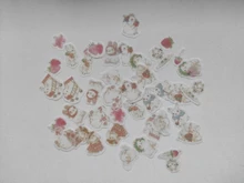 45 unids/pack de Fox zorro lindo y Hojas de arce de la etiqueta engomada de papel artesanías adhesivas palo etiqueta de la computadora portátil DIY decoración niños regalo de papelería