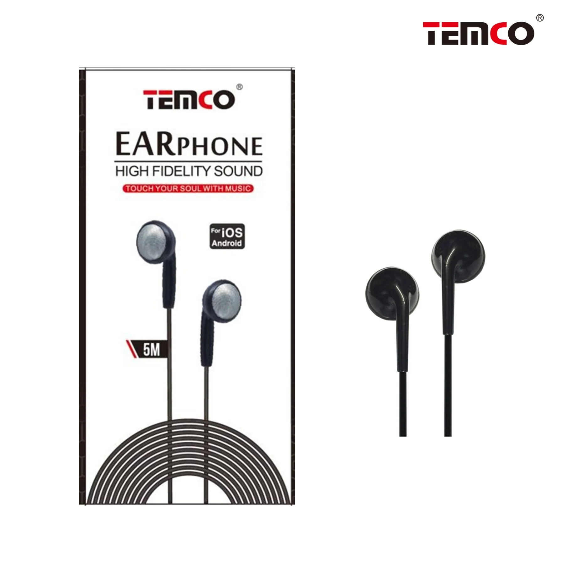 5M High Fidelity Sound TEM 188 headset for mobile and computer
