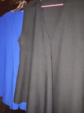 De moda de gasa de las mujeres blusa para mujer sin mangas con cuello en V camiseta Blusas Femininas de talla grande S-6XL ropa femenina