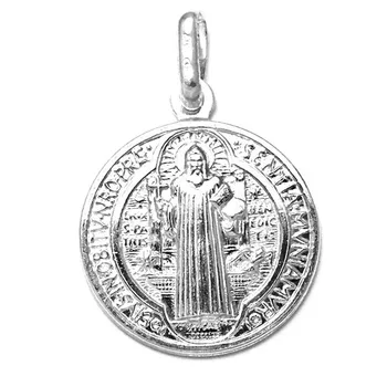 

Pendant 925 Sterling silver m St. Benedict medal 20mm. [AB1628]