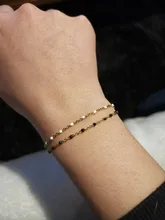 CSJA-pulsera de lujo de acero inoxidable para mujer, de Color dorado brazalete con cadena de eslabones, joyería para mujer S570, 2021