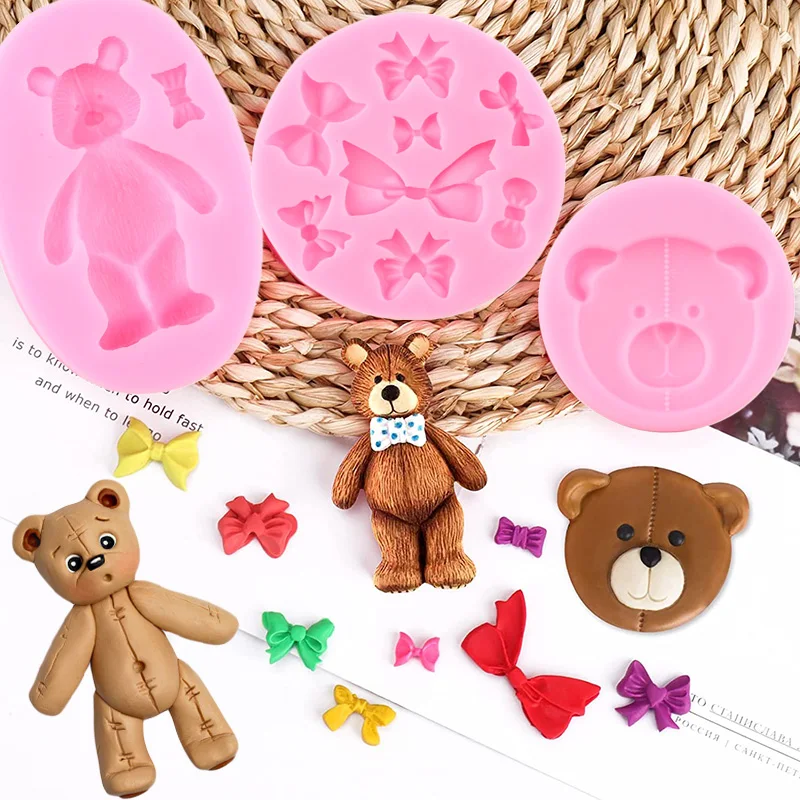 3D Animal Bear Duck Candy Craft Silicone Mold Resin Tools Cupcake Baking  Mold Fondant Cake Decoration Tools - Silicone Molds Wholesale & Retail -  Fondant, Soap, Candy, DIY Cake Molds