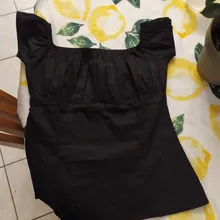 Tops Retro Vintage de los 50 para mujer, blusas negras lunares de manga corta con estampado de algodón con cuello de barco y Pin Up, blusas cortas para mujer 2021