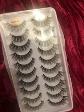 Pestañas postizas naturales, maquillaje largo 3d, extensión de pestañas de visón para belleza 54, 2/5/10 pares