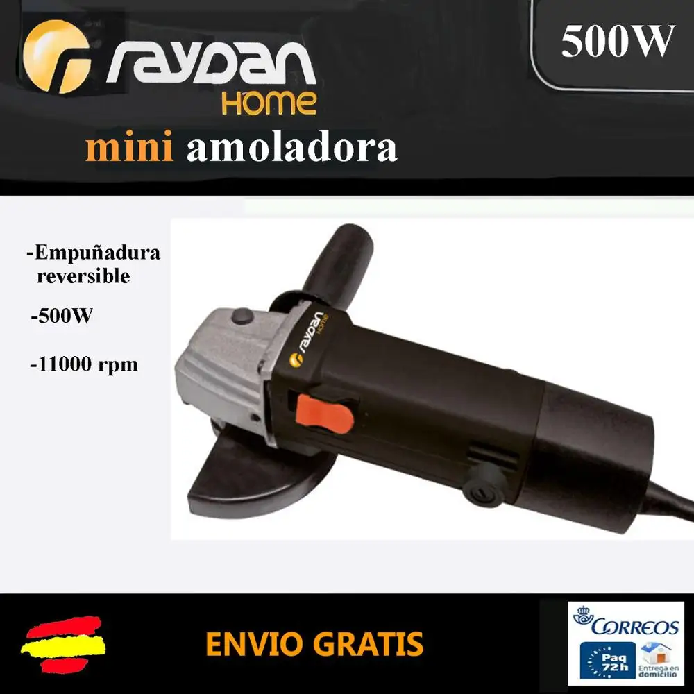 AMOLADORA RADIAL Raydan Disco 115MM 500W empuñadura reversible Zurdos  Herramienta Bricolage electrica Alta Calidad Regalo Hogar|Sierras  eléctricas| - AliExpress