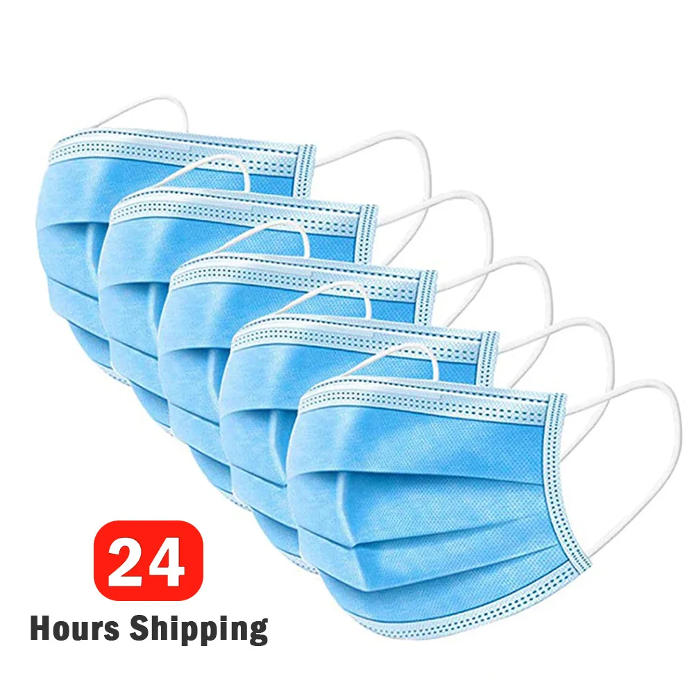 

10 Pcs Professional Medical anti virus carbon mask Surgical PM2.5 Disposable Elastic Mouth Soft Breathable Face Mask None N95
