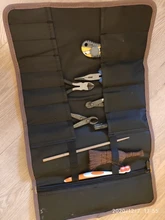 Bolsa de herramientas plegable de tela Oxford, multifunción, almacenamiento en rollo, estuche portátil, organizador, herramientas de bolsillo