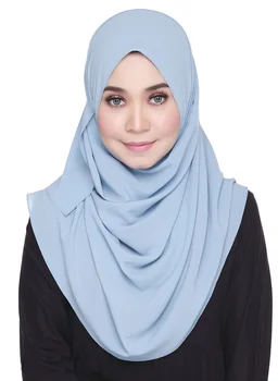 

Chiffon Shawl-Light Blue/Autumn-Winter Fashion