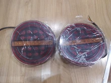 MICTUNING-Luz LED redonda para remolque, luz ámbar de 5,3 pulgadas con luz de freno/DRL/ Flow, señal de giro ámbar para coche, camión, barcos, Buses y furgonetas, 2 uds.