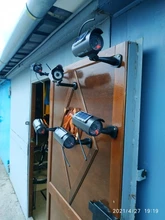 3 uds/1 bolso Cámara ficticia falsa simulación Solar impermeable al aire libre de vigilancia de seguridad CCTV con LED rojo parpadeante