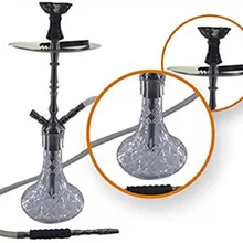 Современный роскошный нержавеющий двойной выход кальяна набор кальяна со специальным дизайном стриженый кальян бутылка H: 2" Nargile