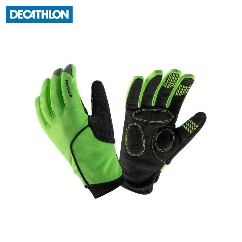 ПЕРЧАТКИ ДЛЯ ВЕЛОСИПЕДА VELO 500 ЗИМНИЕ ДЕТСКИЕ B'TWIN, Decathlon