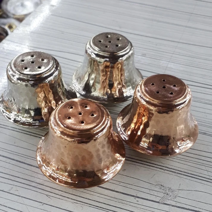 1- Copper Salt and Pepper Shakers Set Turkish Salt and Pepper Grinder Shakers Muller Spice Shakers Made in Turkey Kitchen Accessories Kitchen Tool Spice Sauce Grinder Shakers