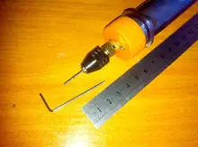 Mini portabrocas electrónico de Rango de sujeción, 0,3-3,5mm, Micro portabrocas para diámetro de 2/2, 3/3, 17/5 y 0mm, eje de Motor eléctrico