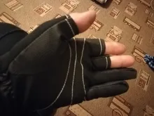 SeaKnight-guantes de pesca deportivos SK03, 1 par/lote, 3 guantes de cuero transpirable de medio dedo, equipo de pesca de neopreno y PU