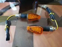 Luces LED intermitentes universales para motocicleta, intermitente trasero de 12V para Cafe Racer Honda BMW Yamaha, 2 uds.