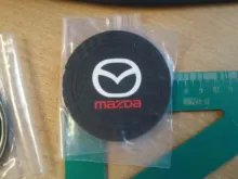 Posavasos de silicona con insignia para coche Mazdas, accesorios para coche, 2 uds., 5 6 323 626 RX8 7 MX3 MX5 Atenza Axela