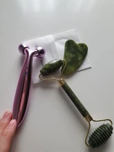 Rodillo masajeador de Estiramiento facial 3D, instrumento de masaje de Metal + ABS, rodillo giratorio 360, con forma de Y para Estiramiento facial Y eliminación de arrugas