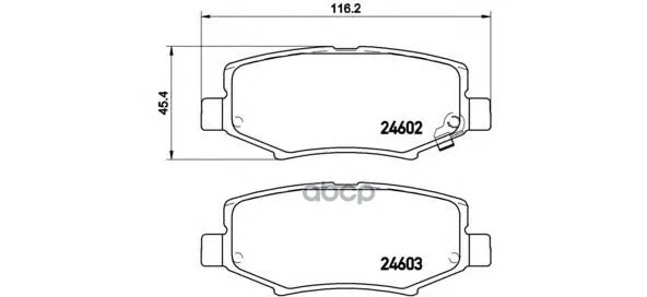 Колодки Дисковые Задние Brembo P18024 Brembo арт. P18024