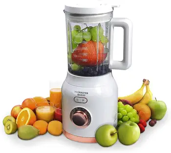 

Sogo MixMaster. Beater Blender Jacket Glass's 1200W with Glass Jug 1.8L, Blades de 6 Leaves in Steel Stainless