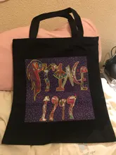 Bolsa de mano personalizada, texto impreso, diseño original, cremallera blanca, moda unisex, bolsa de viaje de lona