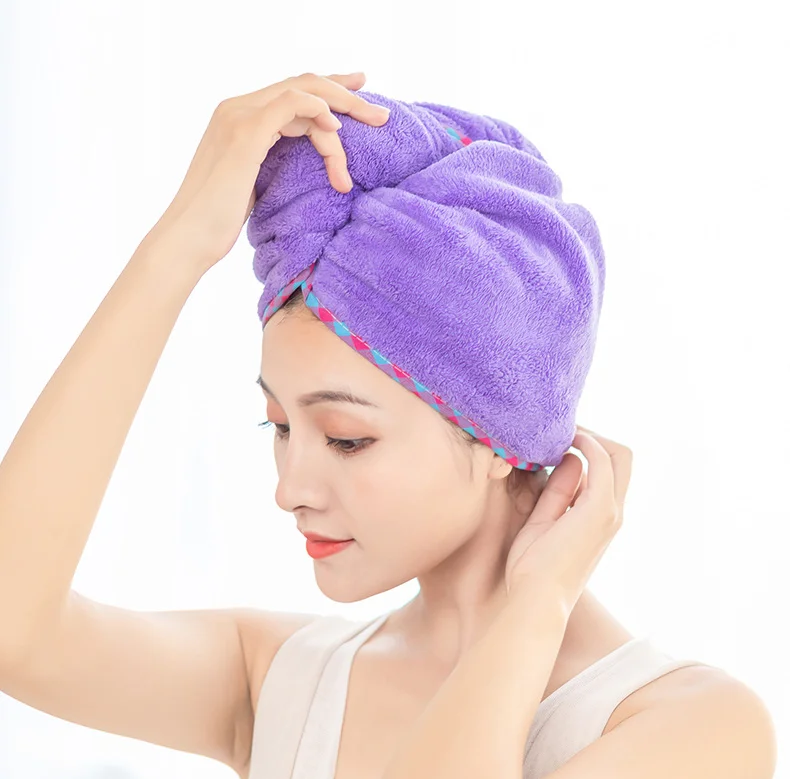 Magic Quick Dry Hair Hat Women Bathroom Super Absorbent Microfiber Bath Towel Hair Dry Cap Drop Shipping