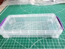 Caja de almacenamiento transparente de alta calidad para modelismo, herramientas de construcción, caja útil, A90008