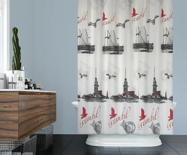 

Zethome Diary Bath Shower Curtain 5065 Double Wing 2 X100x200 22574059