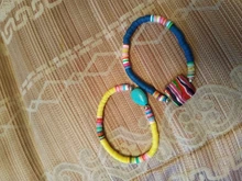 VONNOR-Pulseras hechas a mano de arcilla polimérica para mujer, joyería Bohemia, pulsera de hilo de cristal con piedras de concha, accesorios para mujer