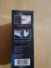 Afeitadora eléctrica para hombres, máquina de afeitar con cuchilla doble, inalámbrica de vaivén, impermeable y recargable por USB, cortadora apta para peluquero