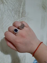 Anillo de princesa de circón azul transparente para mujer, joya de compromiso para fiesta, joyería exquisita, decoración para novia