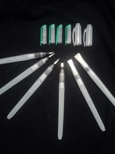 Pincel de acuarela autohumectante de nailon suave, 6 uds., pincel de agua para caligrafía, Gouache acrílico, suministros de arte de pintura