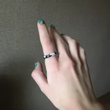 Retro nuevo Chic Corea transparente estética anillo colorido minimalista acrílico resina anillo para las mujeres joyería regalos de fiesta