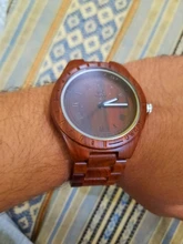 Uwood-relojes de madera para hombre, reloj de pulsera de madera de bambú, correa de madera, reloj de cuarzo, Regalo para marido, Masculino