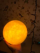 Night-Light Moon-Lamp Touch-Switch Bedroom-Decoration LED Birthday-Gift 3d-Print Rechargeable