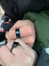 Anillo de circonia cúbica con forma de corazón negro para parejas, sortija, Zirconia, circonita, zirconita, zirconita, circón, estilo romántico, Popular, aniversario de boda