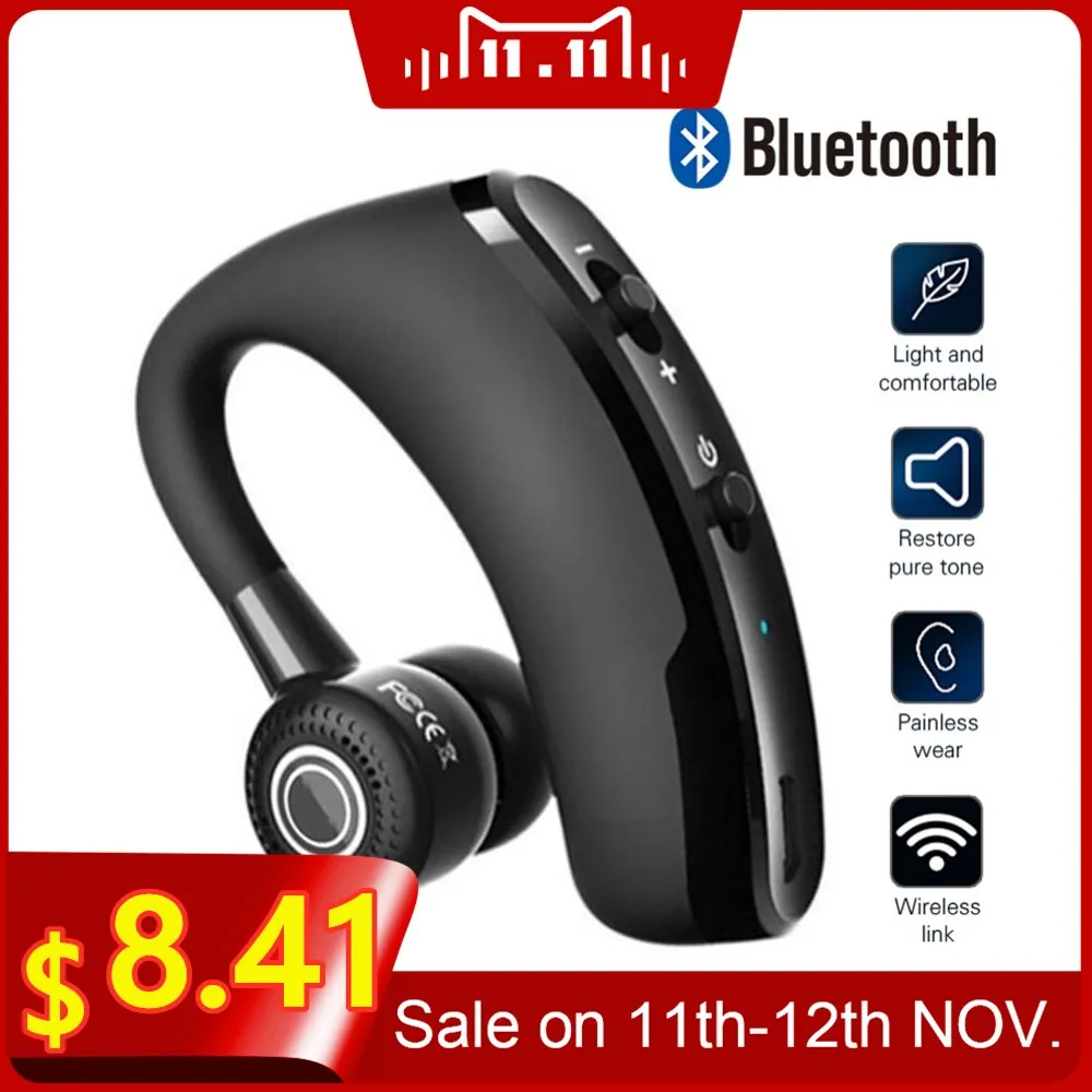 Bluetooth наушники Noise Control Business V9 беспроводная bluetooth гарнитура с микрофоном для
