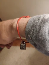 Pulsera De cierre De acero inoxidable para hombre y mujer, brazalete ajustable hecho a mano en Negro, Rosa y Rojo, UNO De 50