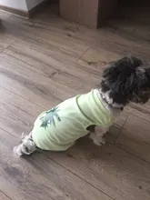 Ropa de perro para perros pequeños estampado bonito verano mascotas camiseta perro ropa chaleco para gatos mascota de algodón de T camisa Pug ropa trajes