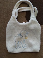 GOPLUS-Bolso de hombro de tela de cordero para mujer, bolso de mano de dibujos animados, de gran capacidad, para compras de ovejas, bonito, nuevo diseño
