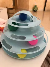 Ball Cat-Toys Play Cat Intelligence Tower-Tracks-Disc Training Amusement-Plate