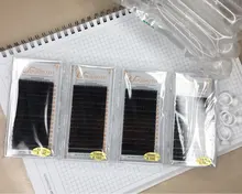 Pestañas postizas de alta calidad de 16 filas con espesor de 0,03 a 0,20, pestañas de imitación de visón, pestañas suaves individuales, extensión de pestañas postizas brillantes