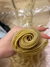 Ídolo de moda suelta el pelo de la onda profunda mechones extensiones de cabello Ombre mechones 28-32 pulgadas 120g Super largo pelo sintético del pelo rizado del pelo de la onda