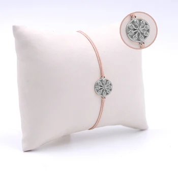 

Handmade Beige Women Silver Bangle Skybco0212