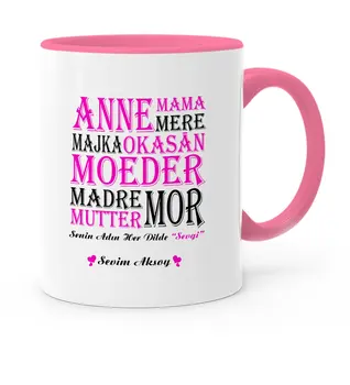 

Personalized Your Name In Any Language Love Pink Mug Cup-1