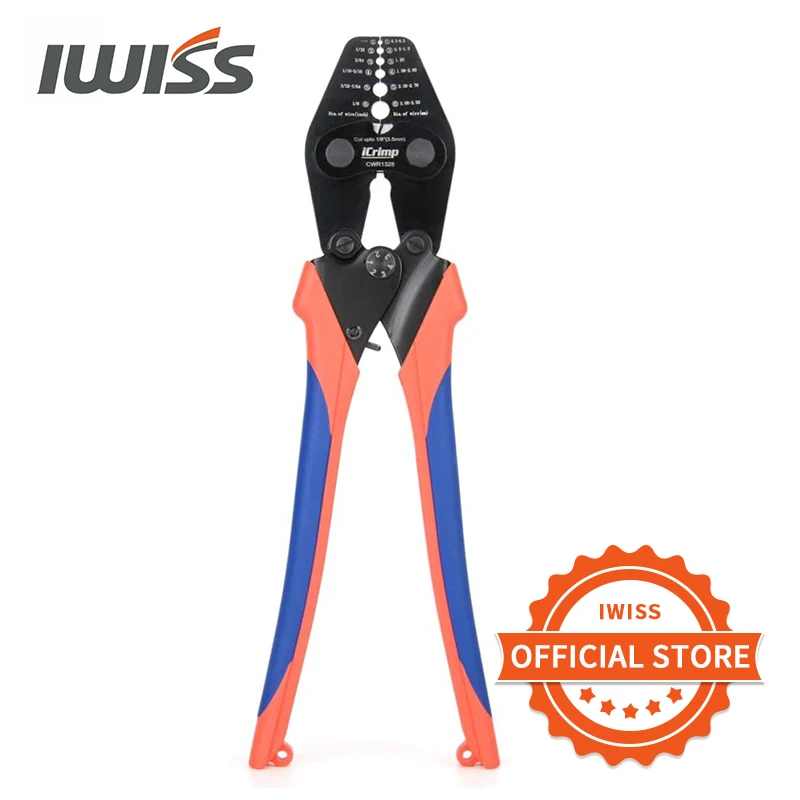 US $39.99 Iwiss Cwr1328 Wire Rope Crimping Tool With Cutting Function For Cable Railing Hand Swaging13218Inch Aluminum Oval Sleeves